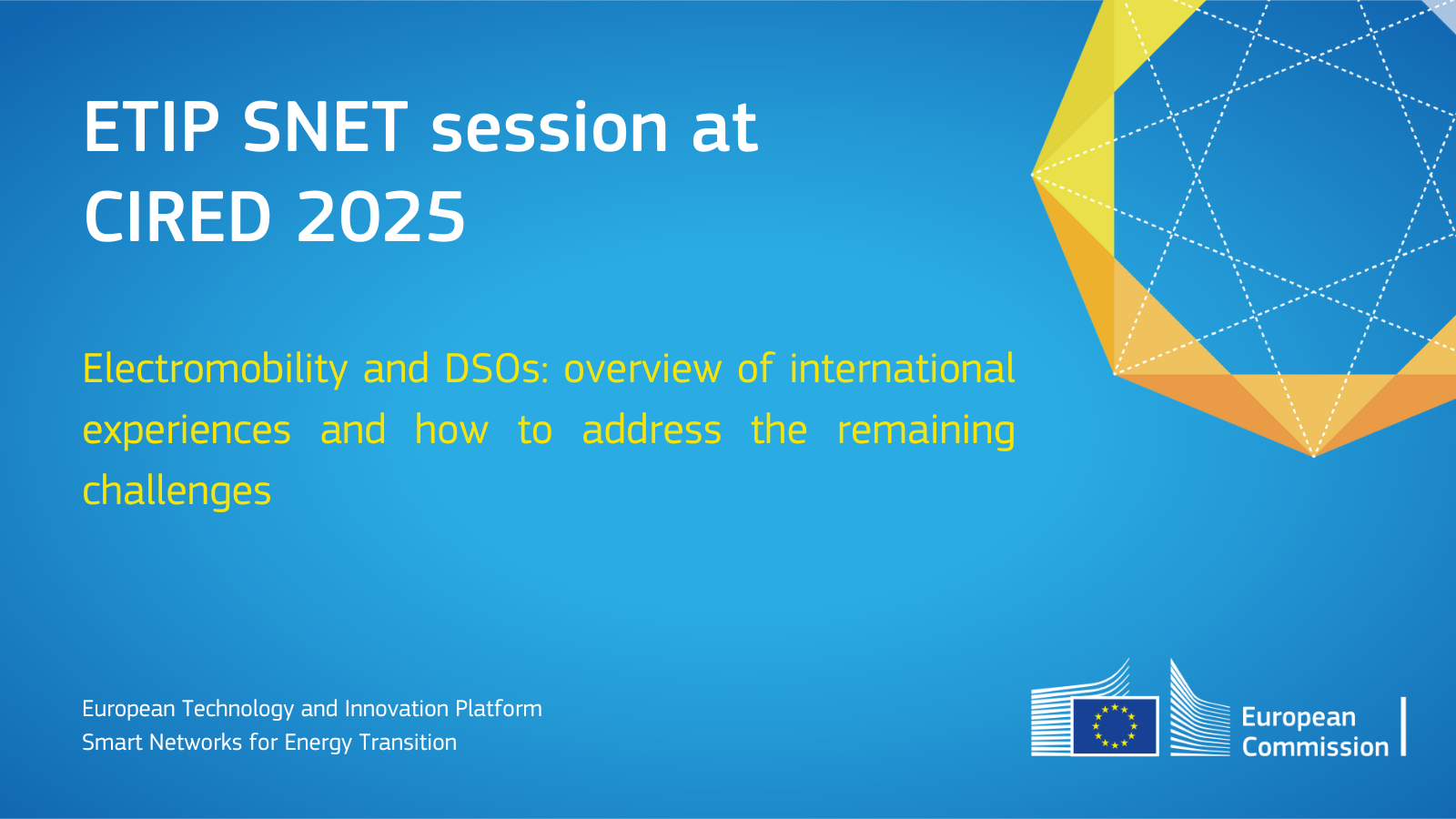 Cover photo with session's title